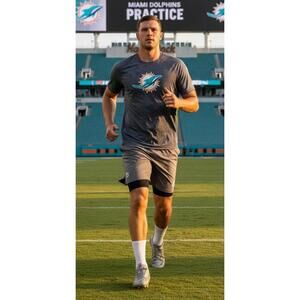 UA Miami Dolphins NFL Combine Athlete Issued HeatGear Camo Training Shirt - L